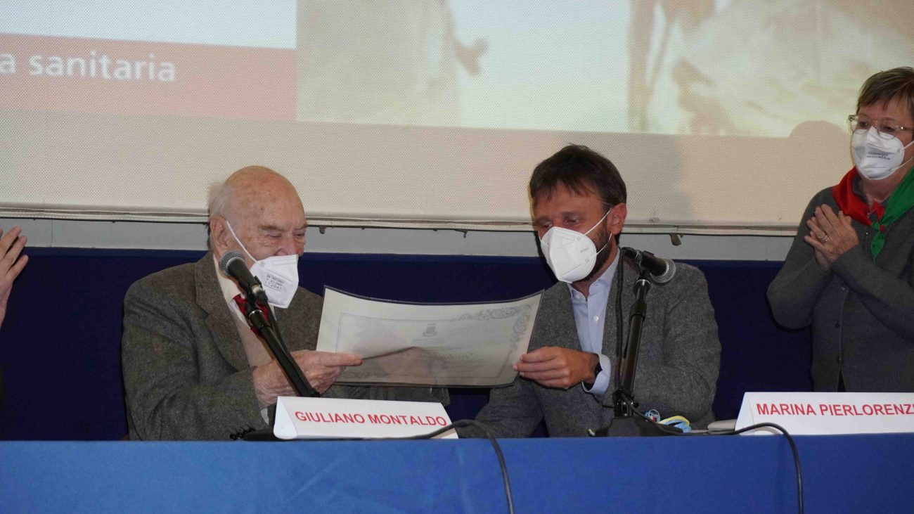 La consegna della cittadinanza a Giuliano Montaldo, Roma, 22 febbraio 2022
