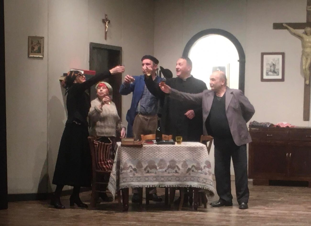 una scena dello spettacolo banca de prit