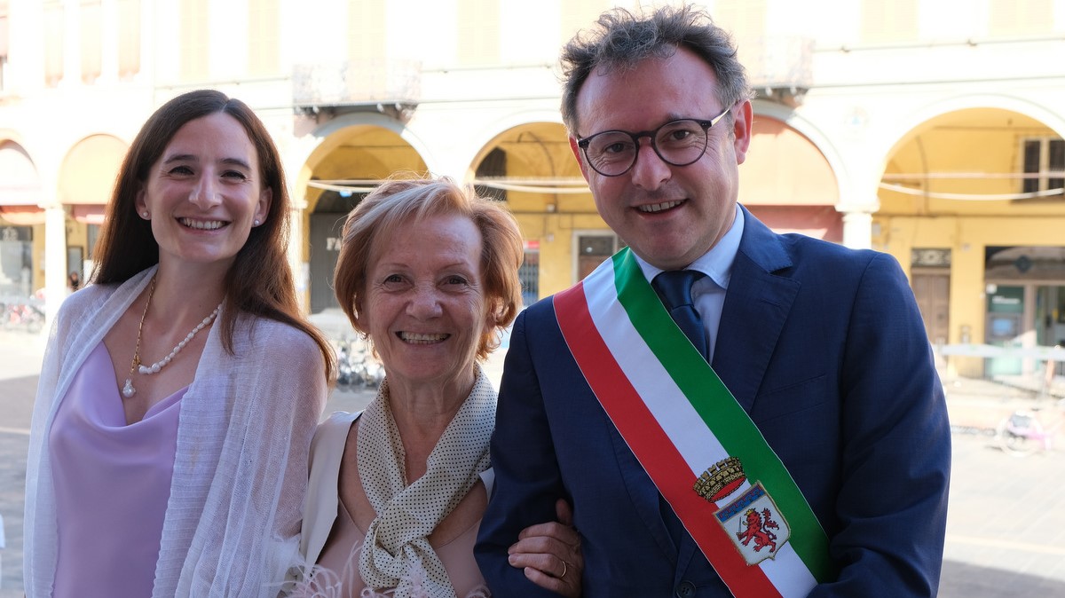 Massimo Isola con Chiara Dal Borgo e Iside Cimatti